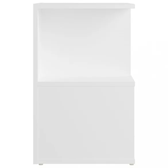 fehér szerelt fa éjjeliszekrény 35 x 35 x 55 cm