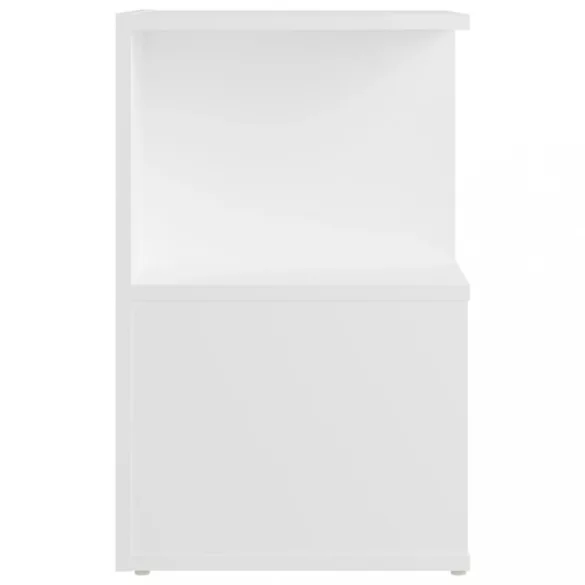 2 db fehér szerelt fa éjjeliszekrény 35 x 35 x 55 cm