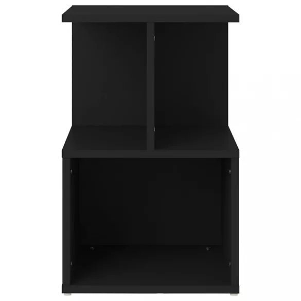 fekete szerelt fa éjjeliszekrény 35 x 35 x 55 cm