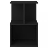 2 db fekete szerelt fa éjjeliszekrény 35 x 35 x 55 cm