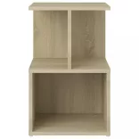 sonoma tölgy színű szerelt fa éjjeliszekrény 35 x 35 x 55 cm