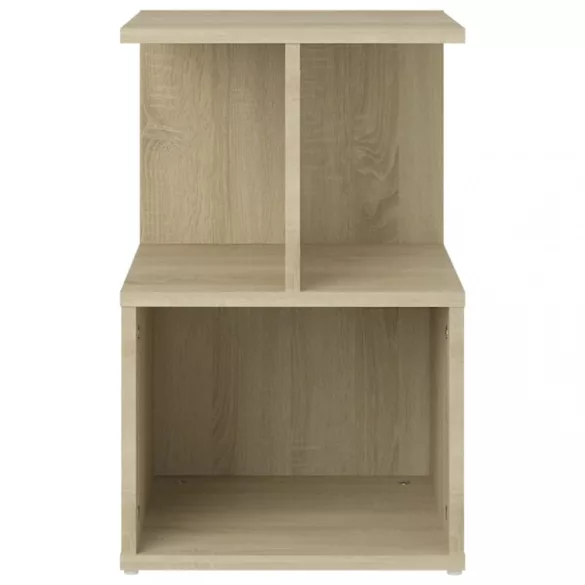 sonoma tölgy színű szerelt fa éjjeliszekrény 35 x 35 x 55 cm