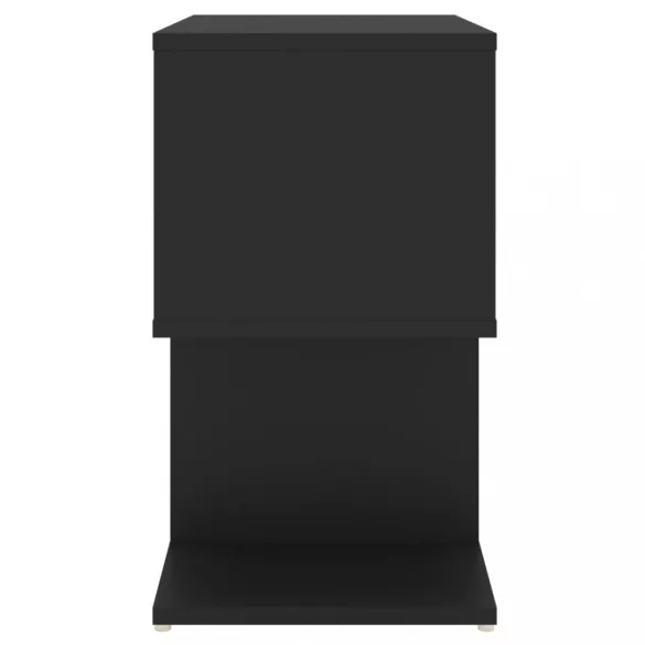 fekete szerelt fa éjjeliszekrény 50 x 30 x 51,5 cm