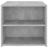 betonszürke szerelt fa kisasztal 50 x 50 x 45 cm
