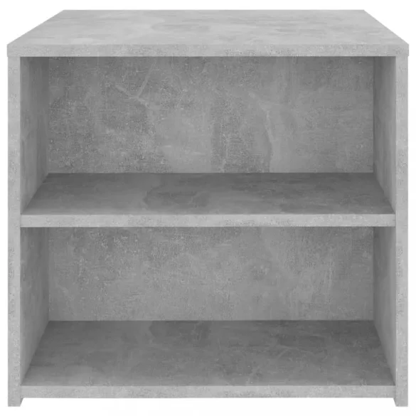 betonszürke szerelt fa kisasztal 50 x 50 x 45 cm