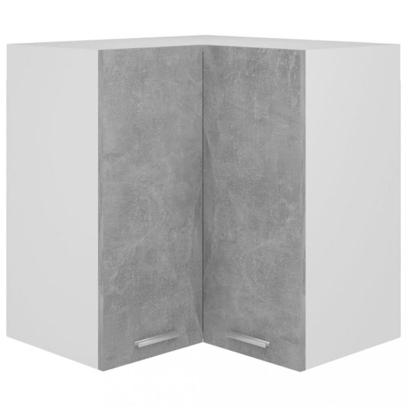 “Lyon” betonszürke szerelt fa függő sarokszekrény
