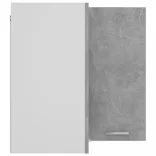 “Lyon” betonszürke szerelt fa függő sarokszekrény