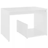fehér forgácslap kisasztal 59 x 36 x 38 cm