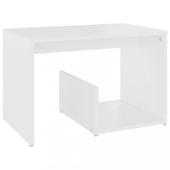 fehér forgácslap kisasztal 59 x 36 x 38 cm