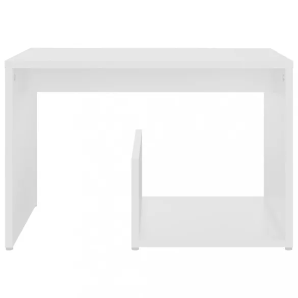 fehér forgácslap kisasztal 59 x 36 x 38 cm