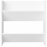 4 db fehér szerelt fa fali cipősszekrény 60 x 18 x 60 cm