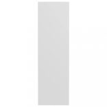 4 db fehér szerelt fa fali cipősszekrény 60 x 18 x 60 cm