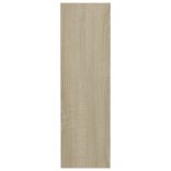 sonoma tölgy színű szerelt fa fali cipősszekrény 80x18x60 cm