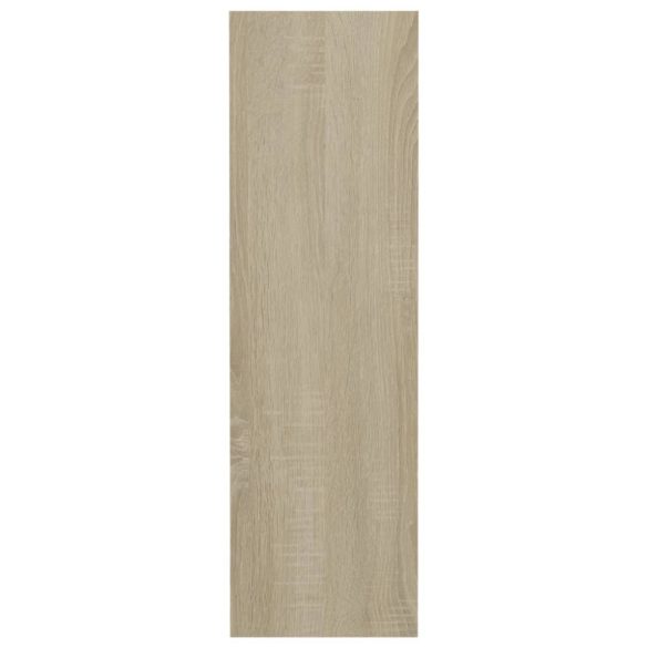 sonoma tölgy színű szerelt fa fali cipősszekrény 80x18x60 cm