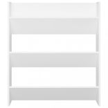 fehér szerelt fa fali cipősszekrény 80 x 18 x 90 cm