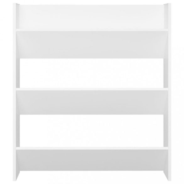 fehér szerelt fa fali cipősszekrény 80 x 18 x 90 cm