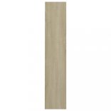 sonoma tölgy színű szerelt fa fali cipősszekrény 80x18x90 cm