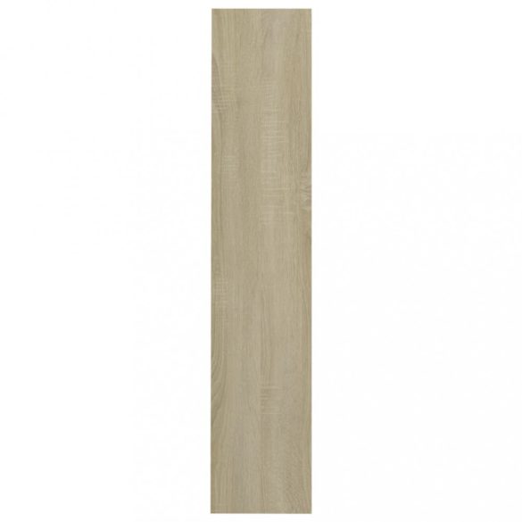 sonoma tölgy színű szerelt fa fali cipősszekrény 80x18x90 cm