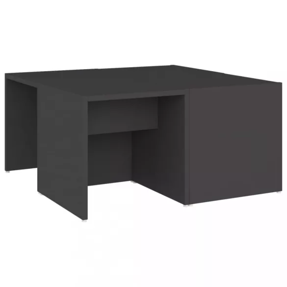 4 db szürke szerelt fa dohányzóasztal 33 x 33 x 33 cm