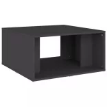 4 db szürke szerelt fa dohányzóasztal 33 x 33 x 33 cm
