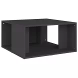 4 db szürke szerelt fa dohányzóasztal 33 x 33 x 33 cm