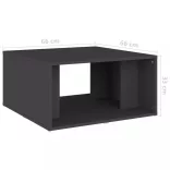 4 db szürke szerelt fa dohányzóasztal 33 x 33 x 33 cm