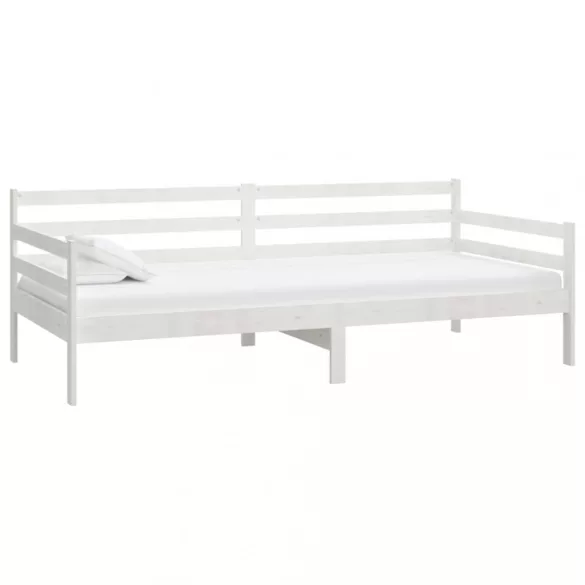 fehér tömör fenyőfa kanapéágy 90 x 200 cm