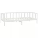 fehér tömör fenyőfa kanapéágy 90 x 200 cm