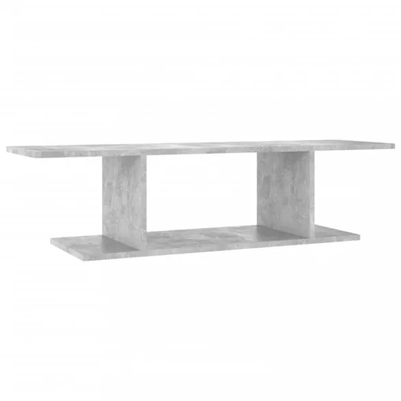 betonszürke falra szerelhető TV-szekrény 103 x 30 x 26,5 cm