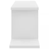 fehér szerelt fa falra szerelhető TV-polc 125 x 18 x 23 cm