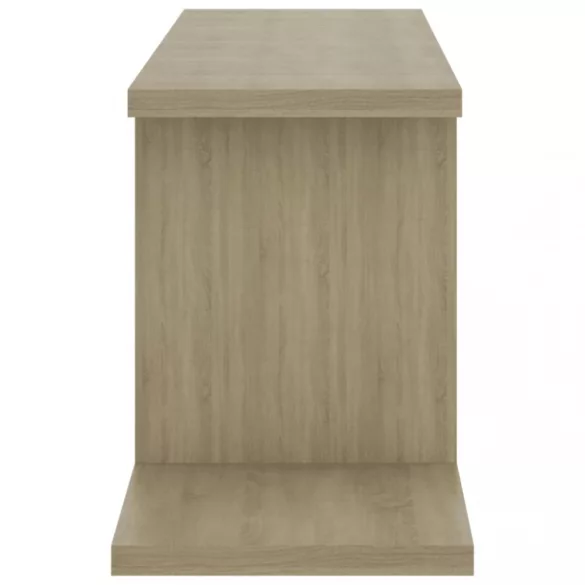 sonoma tölgy szerelt fa falra szerelhető TV-polc 125x18x23 cm