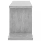 betonszürke szerelt fa falra szerelhető TV-polc 125x18x23 cm