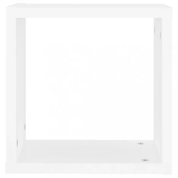 4 db fehér fali kockapolc 30 x 15 x 30 cm