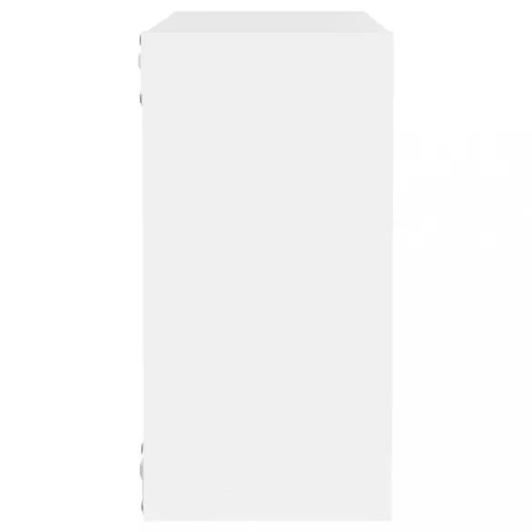 4 db fehér fali kockapolc 30 x 15 x 30 cm