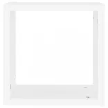 6 db fehér fali kockapolc 30 x 15 x 30 cm