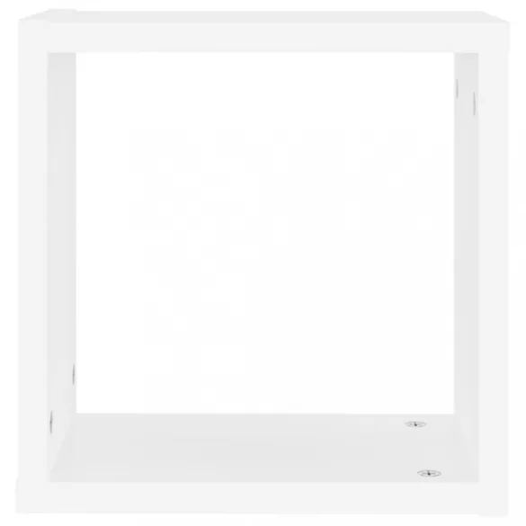 6 db fehér fali kockapolc 30 x 15 x 30 cm