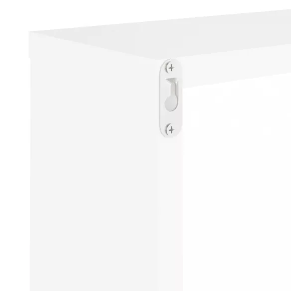 6 db fehér fali kockapolc 30 x 15 x 30 cm