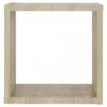2 db sonoma tölgy színű fali kockapolc 30 x 15 x 30 cm