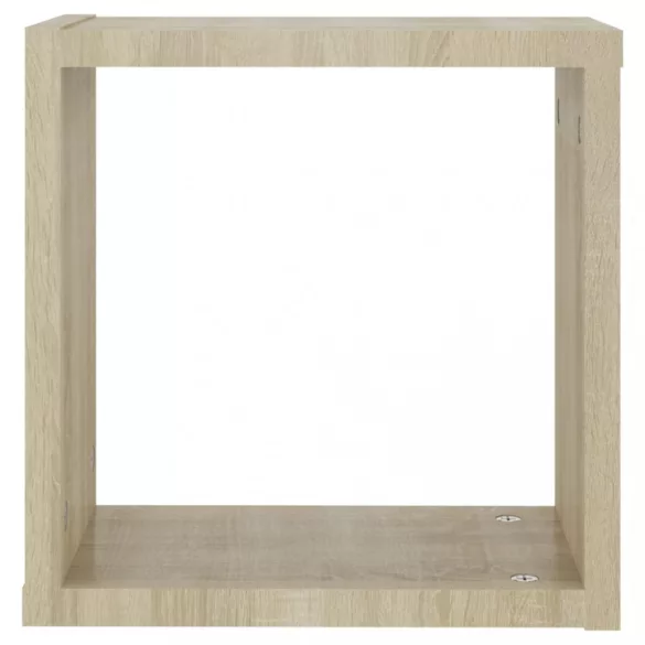 2 db sonoma tölgy színű fali kockapolc 30 x 15 x 30 cm