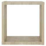 4 db sonoma-tölgyszínű fali kockapolc 30 x 15 x 30 cm