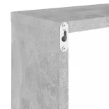 6 db betonszürke fali kockapolc 30 x 15 x 30 cm