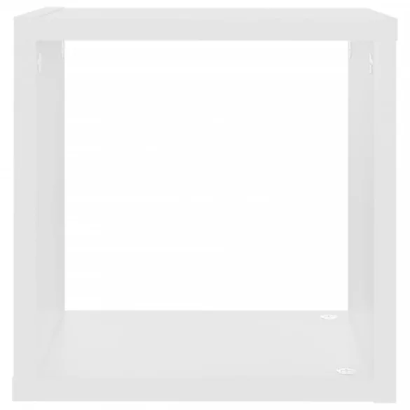 2 db fehér fali kockapolc 26 x 15 x 26 cm