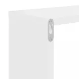 4 db fehér fali kockapolc 26 x 15 x 26 cm