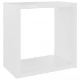 6 db fehér kocka fali polc 26 x 15 x 26 cm
