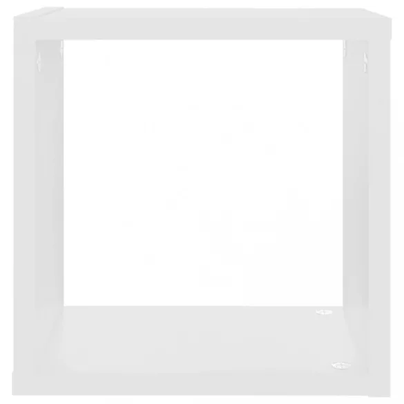 6 db fehér kocka fali polc 26 x 15 x 26 cm