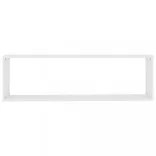 2 db fehér szerelt fa fali polc 100 x 15 x 30 cm