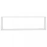 4 db fehér szerelt fa fali polc 100 x 15 x 30 cm