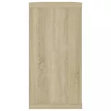 2 db sonoma tölgy színű szerelt fa fali polc 100 x 15 x 30 cm