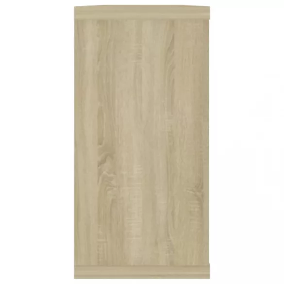 2 db sonoma tölgy színű szerelt fa fali polc 100 x 15 x 30 cm