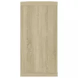 4 db sonoma tölgy színű szerelt fa fali polc 100x15x30 cm